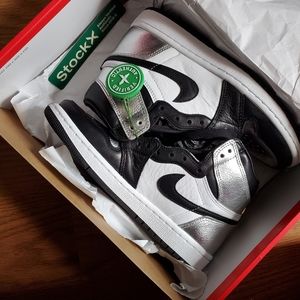 Jordan Retro High Silver Toe 1's